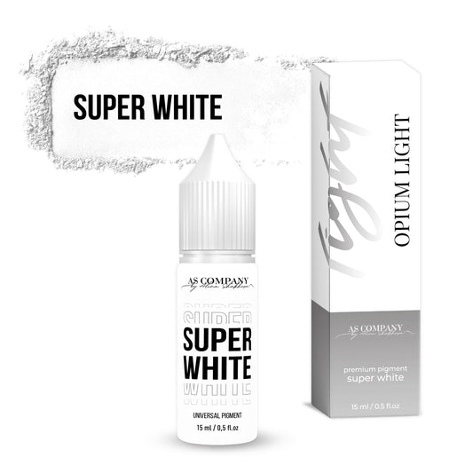 SUPER WHITE, pigment universal, 6 ml , 15ml (OPIUM LIGHT) AS-Company™