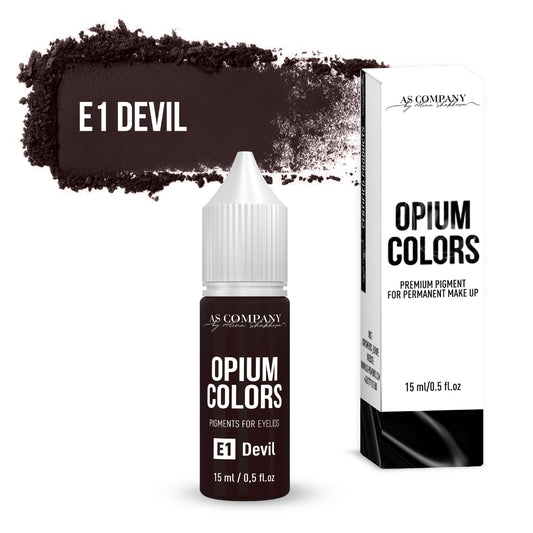 E1-DEVIL pigment pentru sprâncene 6ml, 15 ml, (OPIUM COLORS)