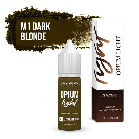 Pigment mineral pentru sprâncene M1 DARK BLONDE, 6ml, 15 ml (OPIUM LIGHT) AS-Company™