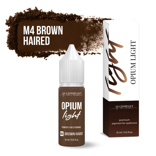 Pigment mineral pentru sprâncene, M4 BROWN HAIRED, 6ml, 15 ml (OPIUM LIGHT) AS-Company™