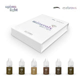 Set Pigmenți Minerali OPIUM LIGHT  pentru sprâncene, 6 ml