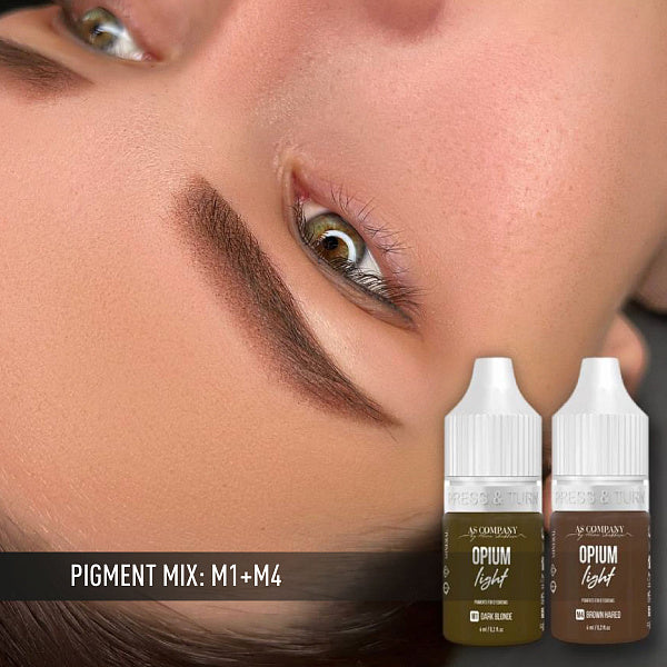 Pigment mineral pentru sprâncene M1 DARK BLONDE, 6ml, 15 ml (OPIUM LIGHT) AS-Company™